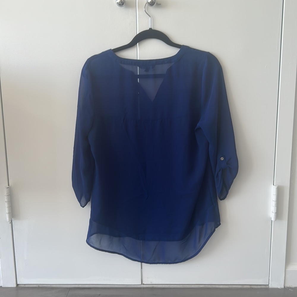Bundle Of 2 Sheer 3-Button Henleys From Express - image 2